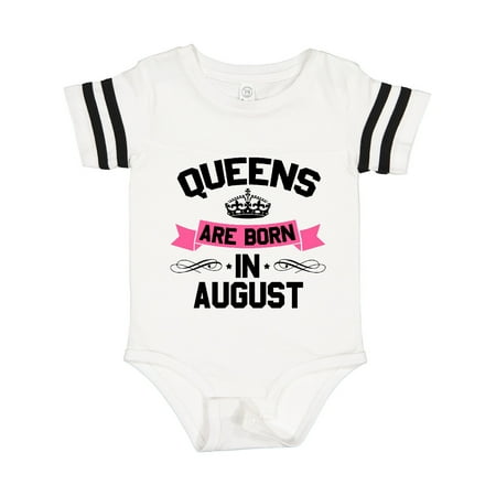 

Inktastic Queens Are Born in August Gift Baby Boy or Baby Girl Bodysuit