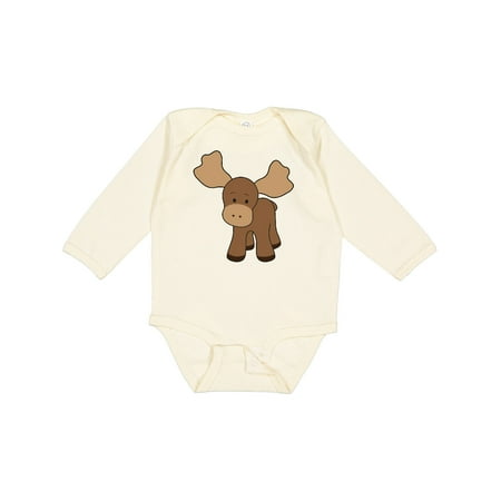 

Inktastic Cute Moose Gift Baby Boy or Baby Girl Long Sleeve Bodysuit