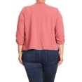 thumbnail image 4 of Women's Plus Size Women's Trendy Style Open Front Casual Blazer Jacket, 4 of 4