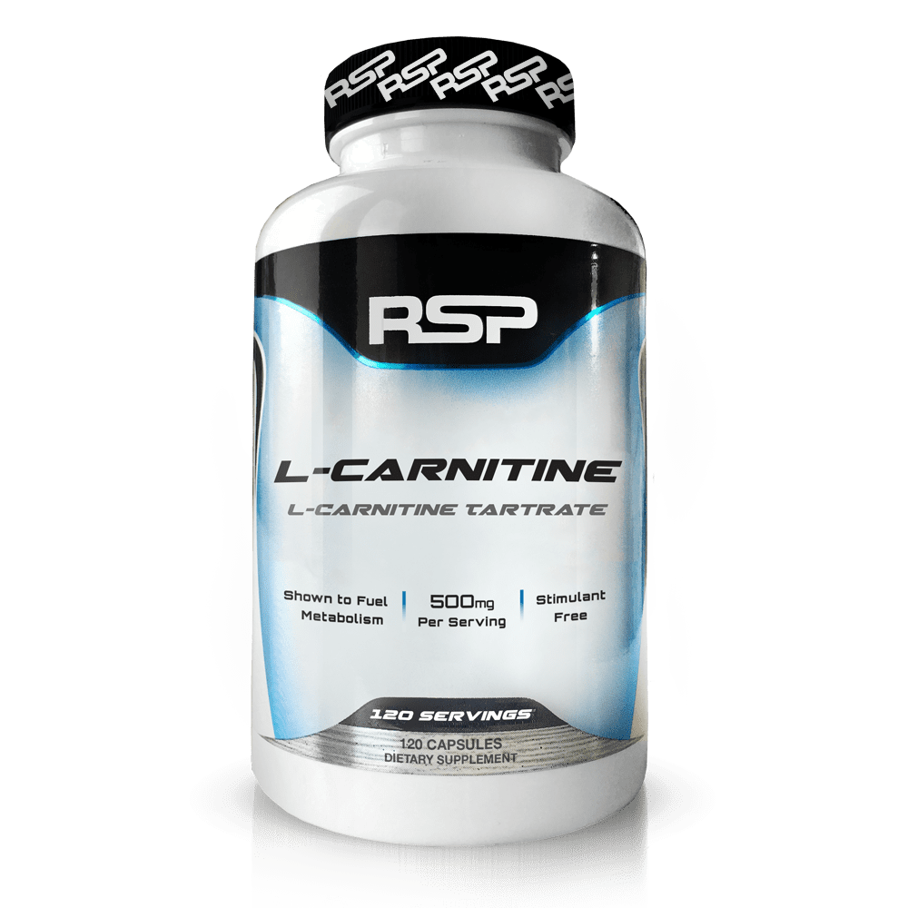 RSP Nutrition LCarnitine 500mg Stimulant Free Supplement, Amino Acids