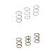 thumbnail image 1 of Paquete de 6 Carpetas de Archivos A5 A6 Sunnimix Carpeta de 3 Anillos Metal Plata Bronce, 1 of 8