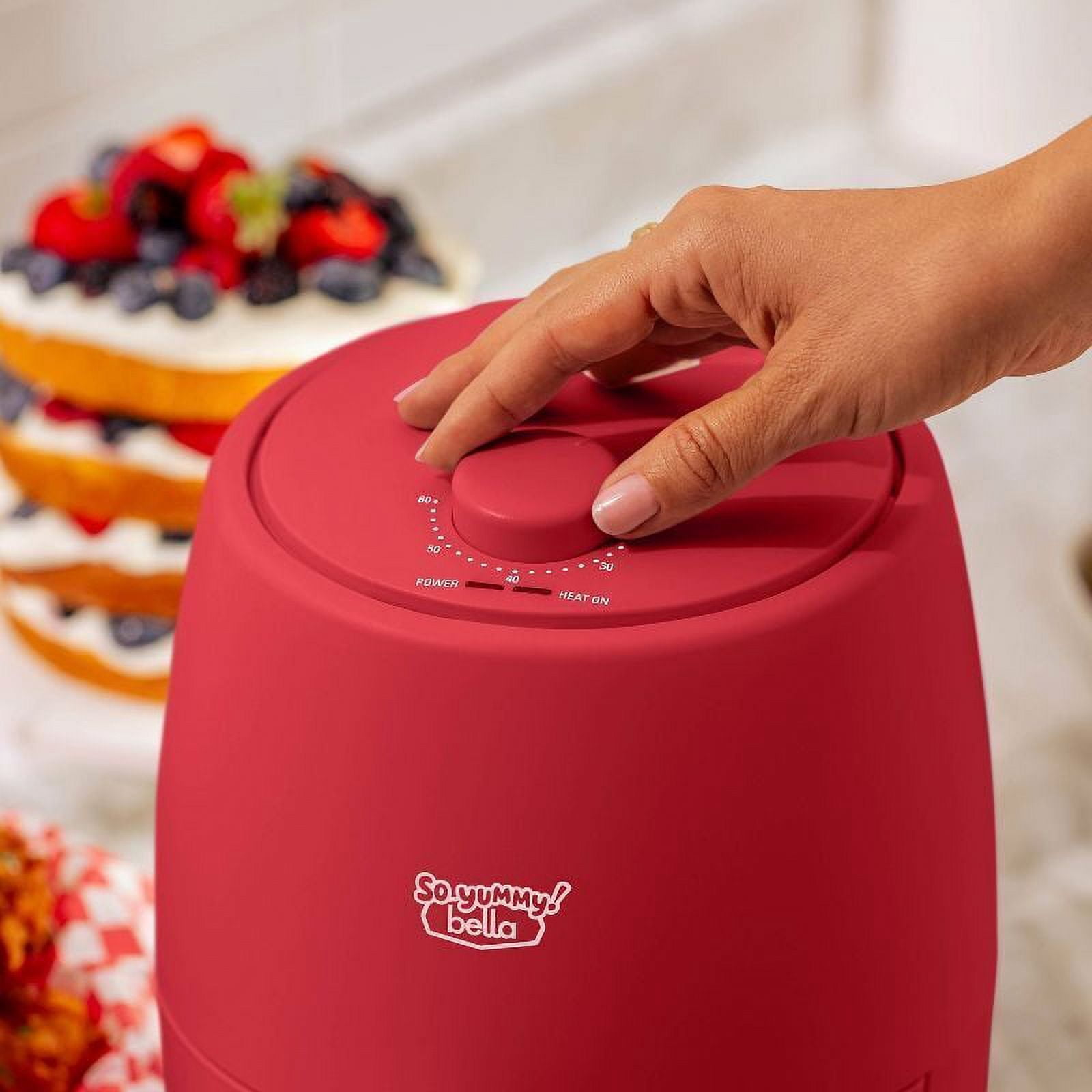by bella 2.0qt Air Fryer Color Red