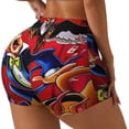 thumbnail image 2 of Sigee Scooby-Doo Br Print Women's High Waist Workout Shorts - Squat Proof, Tummy Control, Yoga and Gym Activewear Large, 2 of 9