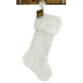 thumbnail image 2 of Holiday Christmas Decorative Exquisite Faux Fur with Silver Lurex Thread Table Runner - 2 Colors (White, 8"x19" Stocking), 2 of 3