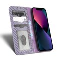 thumbnail image 5 of Luxury PU Leather Wallet For iPhone 13 Mini, Folio Premium Leather Phone Case with Kickstand Card Holder Magnetic Flip Shockproof Protective Cover for iPhone 13 Mini 5.4 inch, Purple, 5 of 7