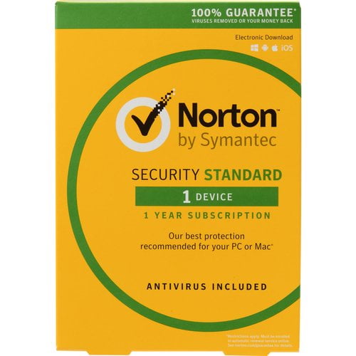 Symantec 21358874 Norton Security Standard, 1 Device (Email Delivery) by Symantec