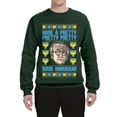 thumbnail image 2 of Wild Bobby, Have a Pretty Pretty Pretty Good Hanukkah Curb Larry, Hanukkah, Unisex Crewneck Graphic Sweatshirt, Forest Green, Large, 2 of 4