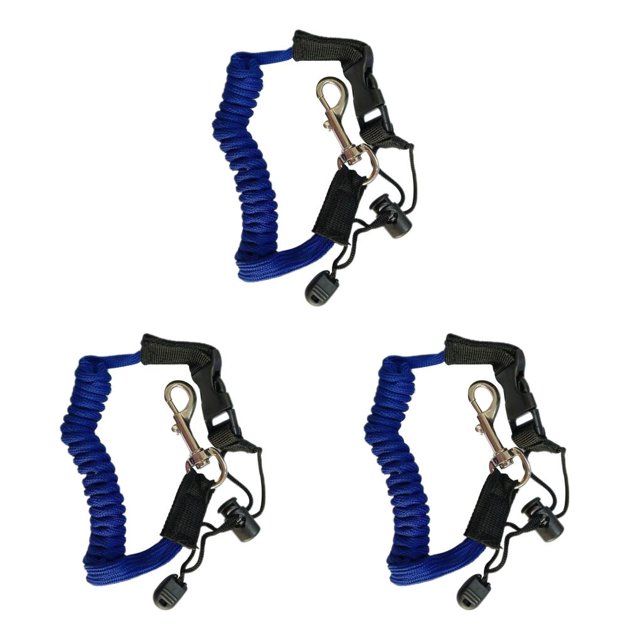 sweethay Kayak Paddle Leash con gancho Seguridad Estirable Caña de pescar Cordón Multifuncional Anti-Pérdida Cuerda Barco Accesorio Azul Type1 NO1