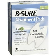 B-Sure Incontinence Liner, One Size Fits Most, 24/Box (142440_BX)