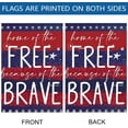 thumbnail image 2 of 4th of July Home of The Free Because of The Brave Decorative Independence Day American Patriotic Garden Flag 12.5x18 inch, 2 of 6
