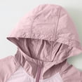 thumbnail image 4 of CYRBOKO Girls' Color Block Sun Jacket, Light Ice Fabric Breathable Summer Soft Elastic UV Protector Purple Size 4-5 T, 4 of 7