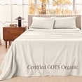 thumbnail image 3 of Bare Home Organic Flannel Sheet Set - 100% Organic Cotton - Deep Pocket - 3-Pieces - Twin XL, Cream, 3 of 10