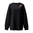 thumbnail image 3 of WEAIXIMIUNG Mode Femmes Sweats à Capuche & Sweatshirts Zip Complet Dames Hoodie Décontracté Imprimé Local Sans Tête Graphique Couleur Unie Col Rond Manches Longues Pull, 3 of 3
