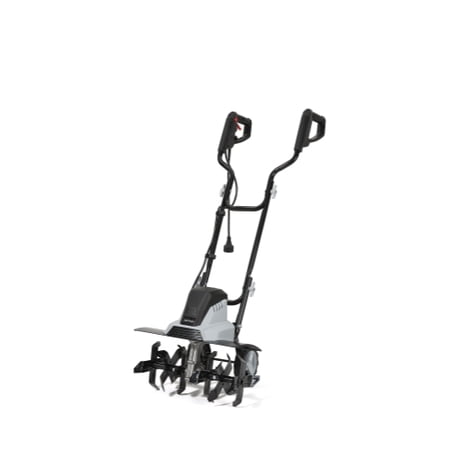 Dapper Supply 18? Electric Tiller Cultivator, 15-Amp Corded Garden Rototiller with 6 Steel Tines, Adjustable Depth Wheels, Powerful Soil Cultivator for Gardening and Landscaping