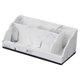 thumbnail image 3 of Organizador de encimera de baño, soporte para cepillos de dientes con orificio de drenaje para oficina Blanco, 3 of 9