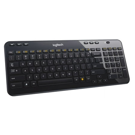 Logitech - K360 Full-size Wireless Scissor Keyboard - Black