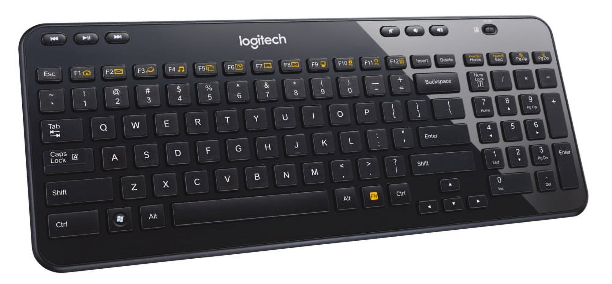 Logitech K360 Wireless Keyboard for Windows, Black - image 3 of 6