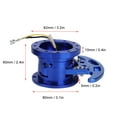 thumbnail image 3 of Steering Wheel Release,Tilt Flipped Racing Steering Wheel Quick Release Hub Kit Stainless Steel Removable Adapter, 3 of 8