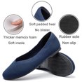 thumbnail image 2 of Ataiwee Women's Wide Width Flat Shoes，Plus Size Round Toe Slip on Wide Ballet Shoes., 2 of 6