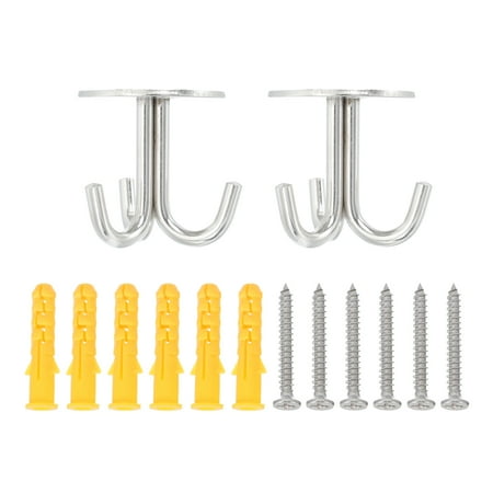 

1 Set of Thicken Stainless Steel Hook Heavy-duty Ceiling Hook Multipurpose Hook