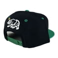 thumbnail image 2 of Whang California Republic Snapback Hat Cap - Black White Green Visor, 2 of 2