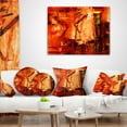 thumbnail image 4 of Designart Abstract Fire Red - Abstract Throw Pillow - 16x16, 4 of 5