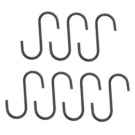 

7pcs Practical Clothes Holder Hooks Metal Store Home Clothes Hanging Hooks
