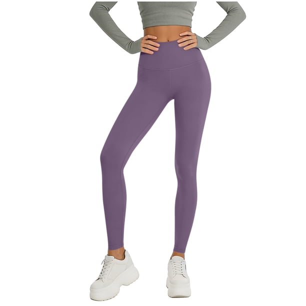 Pantalones de Yoga Sueltos para Mujeres de Cintura Alta Pantalones de Color Sólido de Longitud Completa Material Elástico Suave para Gimnasio de Baile de Yoga