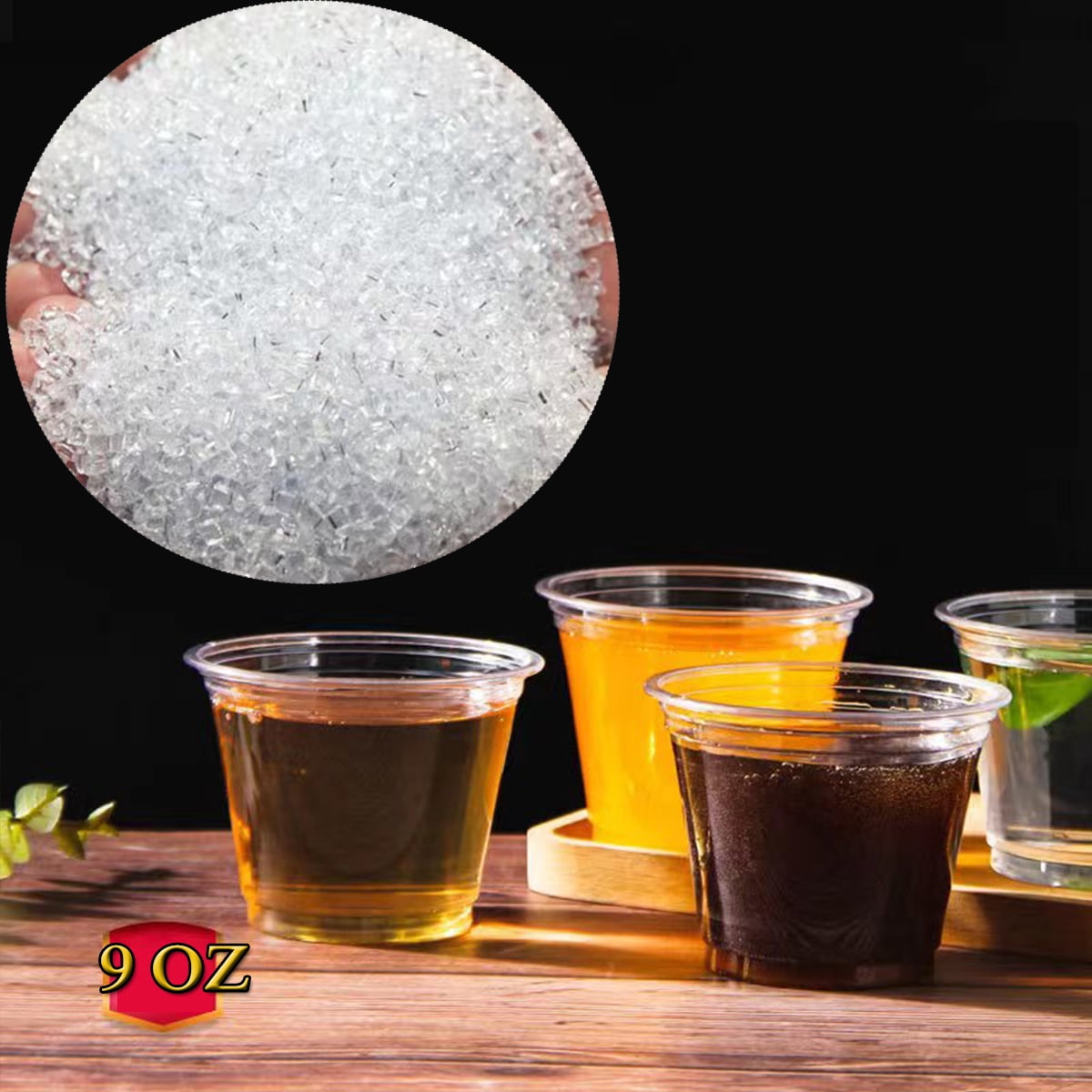 5/25/100 pcs...Clear Plastic Cups 9 oz Plastic Cups Clear