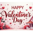 thumbnail image 4 of LUUFILx Valentine's Day Backdrop Romantic Heart Roses Party Supplies Wedding Decoration Happy Valentine Background Banner Photography Props Celebration, 4 of 8