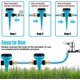 thumbnail image 4 of 360 Rotation Lawn Irrigation System, Garden Lawn Sprinkler, Patio Adjustable Garden Sprinkler For Outdoor Garden Yard Lawn, 4 of 5