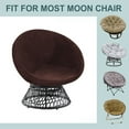 thumbnail image 5 of Round Saucer Chair Cover, Moon Chair Slipcovers Velvet Stretch Moon Chair Cover Soft Saucer Chair Slipcover for Living Room -Grey-Medium, 5 of 8