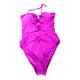 thumbnail image 4 of WILLBEST Traje de Baño Completo Mujer 2025 Nuevo Traje de Baño Color Sólido Cuello Halter U Hebilla Bikini de Mujer, 4 of 4