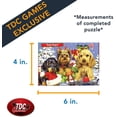thumbnail image 3 of TDC Games World's Smallest Jigsaw Puzzle - Yule Pups - 4 x 6 in., 3 of 11