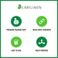 thumbnail image 5 of LIMELINEN Packing Tape for Moving, Packaging, Shipping - Clear - Heavy Duty Sealing Adhesive - 1.8 inch Wide, 2.7 mil Thick, 110 Yards x 36 Rolls (3,960 Total Yards), 5 of 5