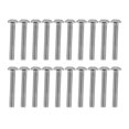 thumbnail image 2 of 50 Uds. Tornillos con cabeza de botón de acero galvanizado M4 para instrumentos clasificados Electronics2802-0004-0025, 2 of 9