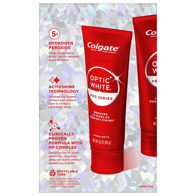 Colgate Optic White Pro Series Express White Toothpaste with 5 Colgate Optic White Pro Series Express White Toothpaste with 5
