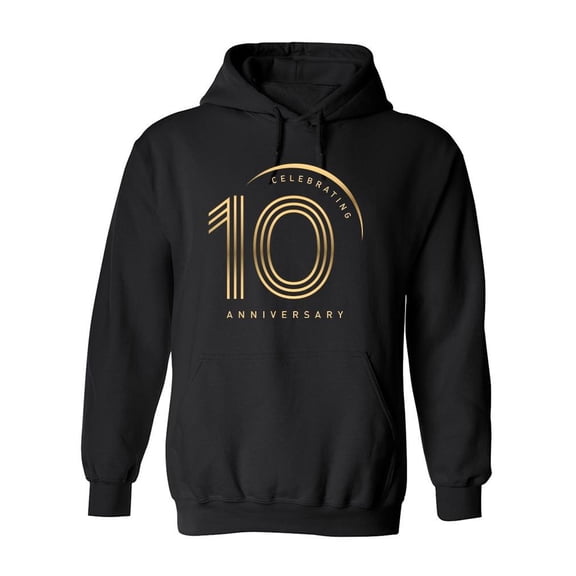 Celebrating Anniersary 10 Hoodie Men -Image by Shutterstock, Male Medium