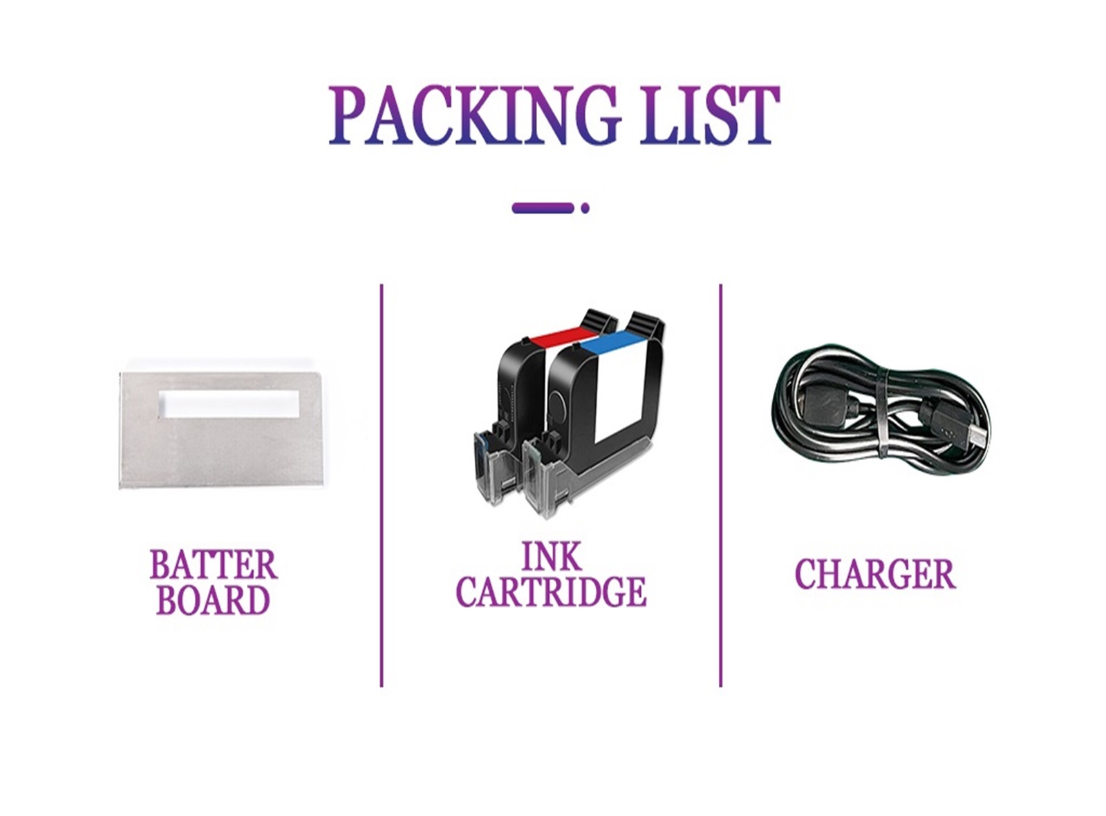 Portable Printer Mini Thermal Printer QR Code Printer Time Batch Number Logo Barcode Handheld Inkjet Printer