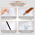 thumbnail image 5 of Neasyth 31 Inch Drain Snake Hair Clog Remover Tool, Sink Snake Drain Cleaner Hair Catcher Remover for Bathroom Sink Tub Shower Pipe Drain (6 Pack), 5 of 9