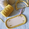 thumbnail image 4 of 1pc Crochet Bag Bottom Oval Long Crochet Shaper Base 9.8 x 4.7" Oval Purse Bottom Bag Cushion Base with Holes for Handbag DIY Shoulder Bags Tote Bag Crossbody Bag Knitting DIY, 4 of 8
