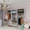 thumbnail image 2 of ModMakers Wood Closet System with Hanging Rods & Storage Shelves, Modular Closet Organizers and Storage Systems, White, 2 of 10