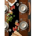 thumbnail image 2 of ERUNPONLY Luxury Tulip Floral Table Runner - 70 Inch Long Farmhouse Vintage Botanical Flowers Cotton and Linen Blended Dress Scarves Farmhouse Table Runner for Kitchen Dining, Coffee Table, 13"x70", 2 of 8