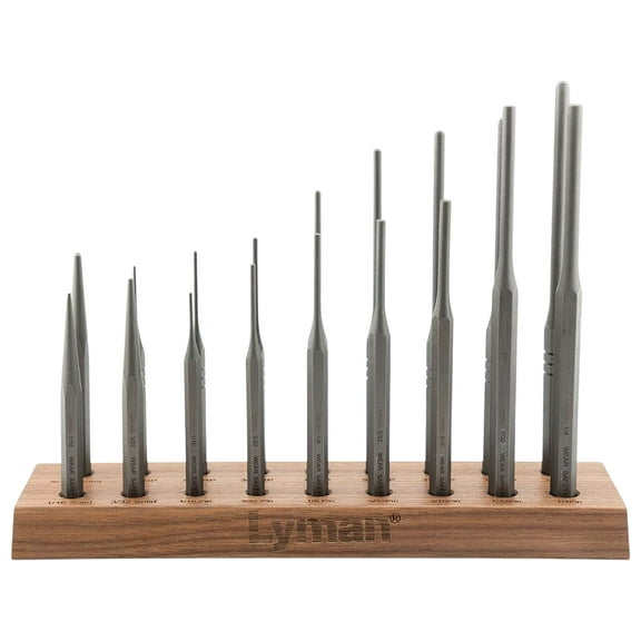 Lyman Armorer's 18 Piece Hex Punch Set with Stand