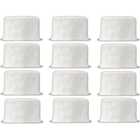 

12-Pack Cuisinart Compatible Charcoal Water Filter Replacement - for all Cuisinart and Braun BrewSense Coffee Makers White 0.81x1.87x0.95 inches