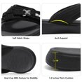 thumbnail image 3 of DREAM PAIRS Chanclas de moda para mujer Sandalias con soporte para el arco y amortiguación suave, 3 of 6