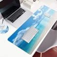 thumbnail image 2 of Extended Large Gaming Mouse Pad with Stitched Edges, XXL Mouse Pad Large (31.5x11.8 Inch) w/ Brilliant Design, Desk Mat Keyboard Pad with Anti Slip Base, Multifunctional Desk Pad - Sunny Beach, 2 of 6
