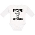 thumbnail image 3 of Inktastic Future Skydiver Boys or Girls Long Sleeve Baby Bodysuit, 3 of 5
