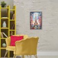 thumbnail image 3 of Stupell Industries Modern Eiffel Tower Nighttime Bloom Gray Floating Frame Canvas Art, 17 x 25, by Creative Studio, 3 of 8