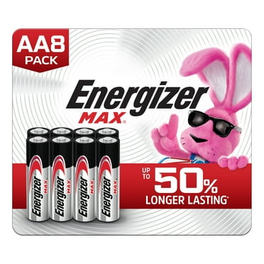 Energizer MAX AA Batteries (8 Pack), Double A Alkaline Batteries